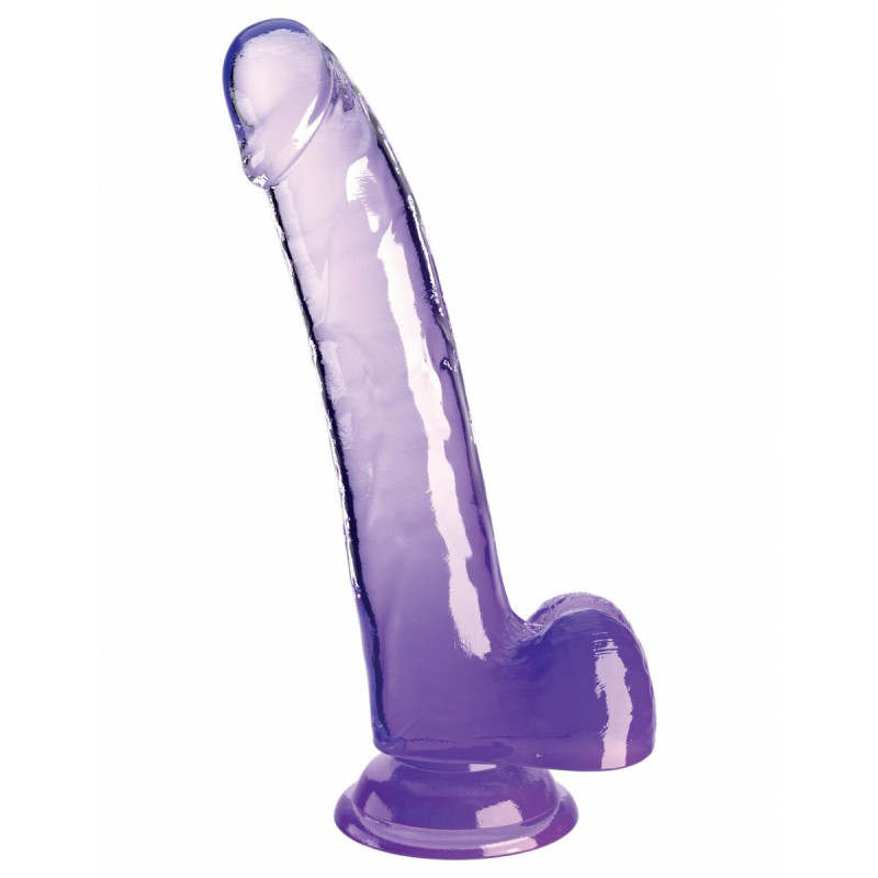 Dildo Realistico Pipedream King Cock Clear TPE Viola