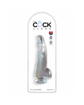 Dildo Pipedream King Cock Clear TPE