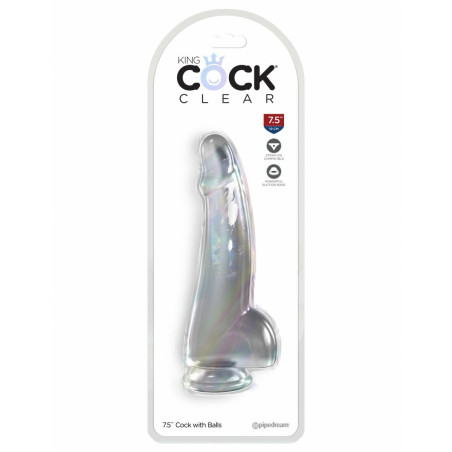 Dildo Pipedream King Cock Clear TPE