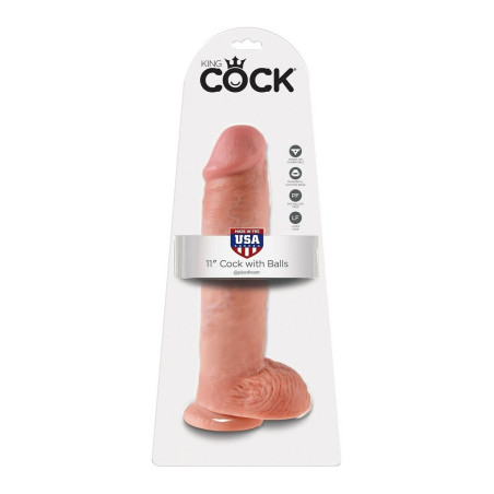 Pene 11 Inch con Testicoli Carne Pipedream King Cock PVC