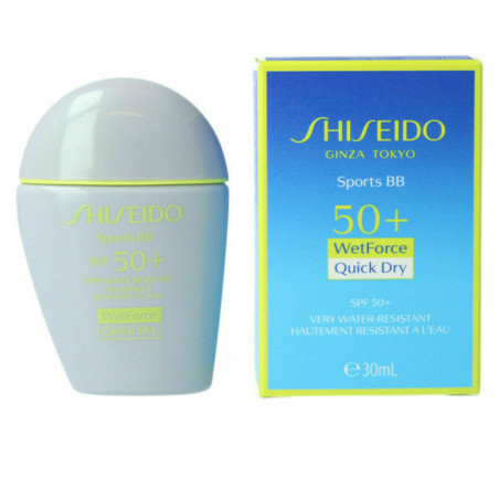 Protezione Solare Colorata Shiseido WetForce Quick Dry Sports Dark SPF50+ Spf 50 Dark (30 ml)