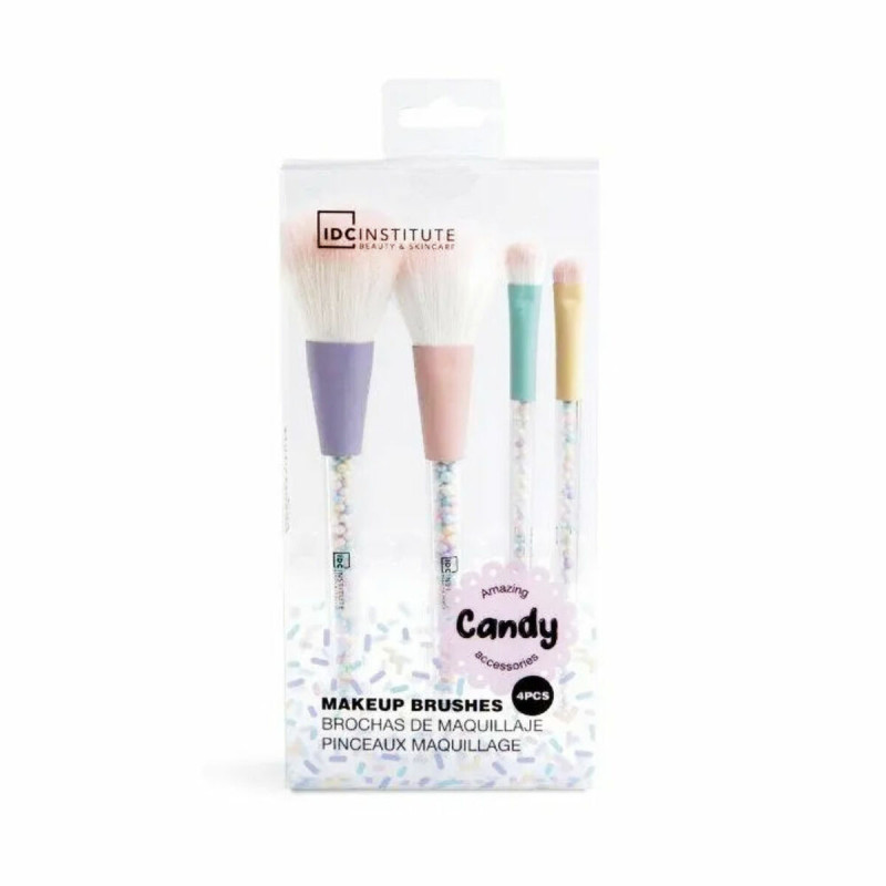 Set di Pennelli per il Trucco IDC Institute Candy (4 pcs)