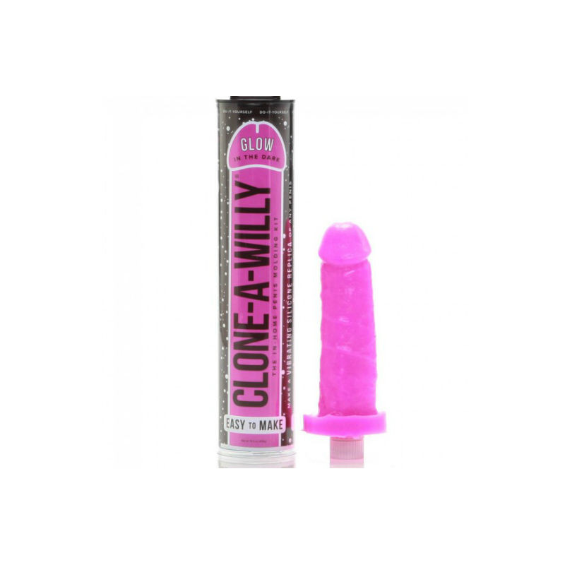 CLONE A WILLY - CLONATORE DEL PENE LUMINESCENTE ROSA CON VIBRATORE