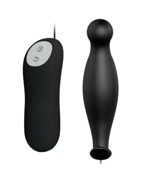 PRETTY LOVE - PLUG ANALE IN SILICONE 12 MODALIT DI VIBRAZIONE NERO