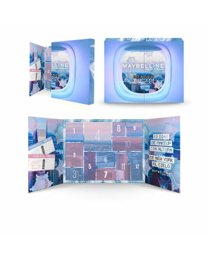 Set da Trucco Maybelline XMAS 2024 Calendario dell'Avvento 12 Pezzi