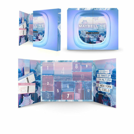 Set da Trucco Maybelline XMAS 2024 Calendario dell'Avvento 12 Pezzi