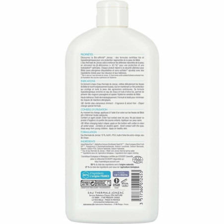 Crema Idratante Intensiva Bebe Bio Eau Thermale Jonzac (500 ml)