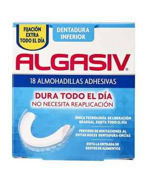 Cuscinetti Adesivi per Dentiere INFERIOR Algasiv ALGASIV INFERIOR (18 uds)