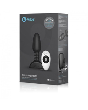 B-VIBE - RIMMING TELECOMANDO PLUG ANALE PETITE NERO