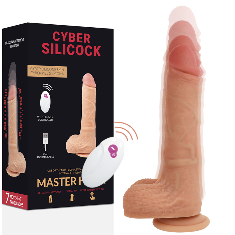 CYBER SILICOCK - TELECOMANDO REALISTICO MASTER HUCK 20.9 CM -O- 4 CM