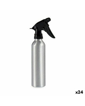 Bottiglia per nebulizzare Nero Argentato Alluminio 300 ml (24 Unità)