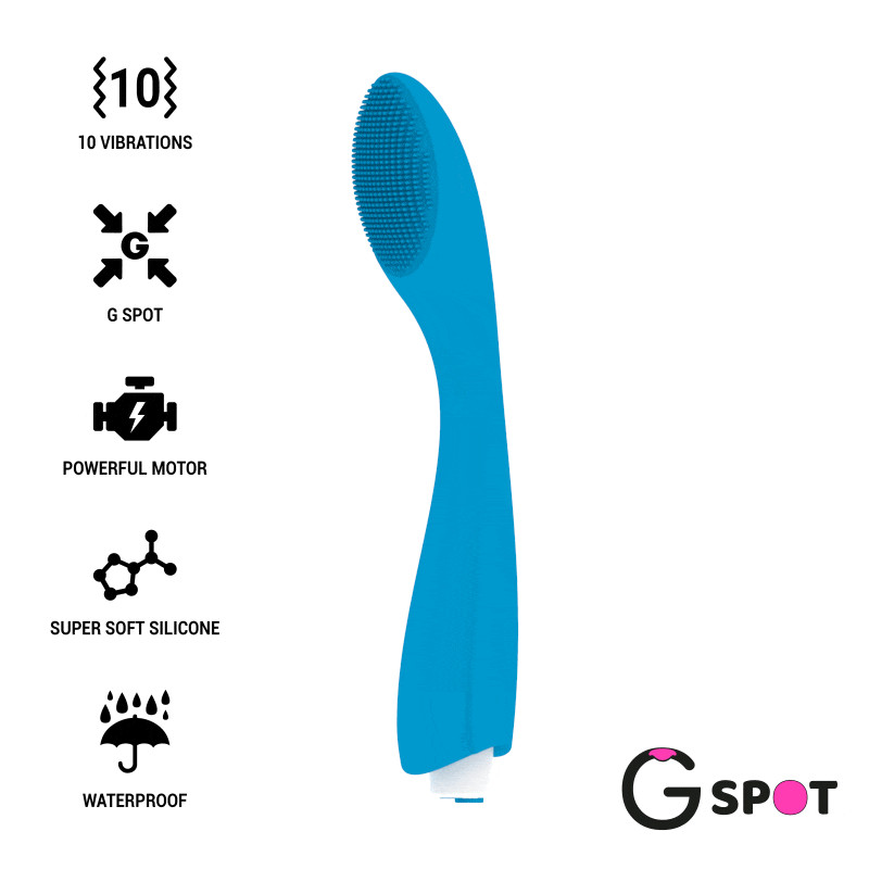 G-SPOT - VIBRATORE  GYLBERT BLU TURCHESE