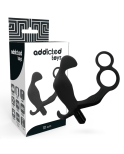 ADDICTED TOYS - PLUG ANALE CON DOPPIO ANELLO PER PENE E TESTICOLI NERI