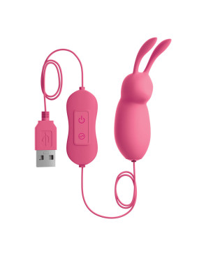 OMG - CUTE RABBIT POTENTE VIBRATORE ROSA USB