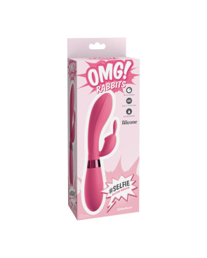 OMG - SELFIE SILICONE VIBRATORE CONIGLIO ROSA