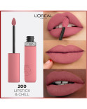 Rossetto liquido L'Oreal Make Up Infaillible Matte Resistance Lipstick & Chill Nº 200 (1 Unità)