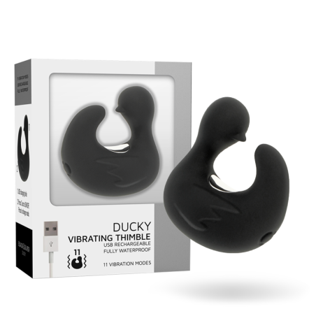 BLACKSILVER - DUCKYMANIA DITALE RICARICABILE STIMOLANTE D'ANATRA IN SILICONE