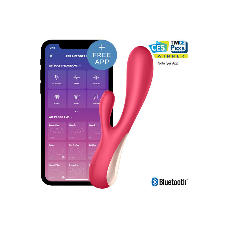 SATISFYER - MONO FLEX ROSA CON APP