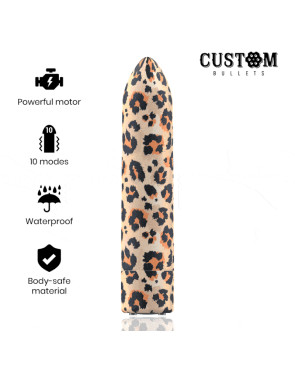 CUSTOM BULLETS - PERSONALIZZATI RICARICABILI LEOPARD 10 INTENSITÀ