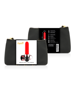 COQUETTE TOYS - VIBRATOR ROSSETTO RICARICABILE NERO/ORO