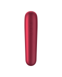 SATISFYER - VIBRATORE E VENTOSA DUAL LOVE CON ARIA PULSATA ROSSO