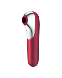 SATISFYER - VIBRATORE E VENTOSA DUAL LOVE CON ARIA PULSATA ROSSO