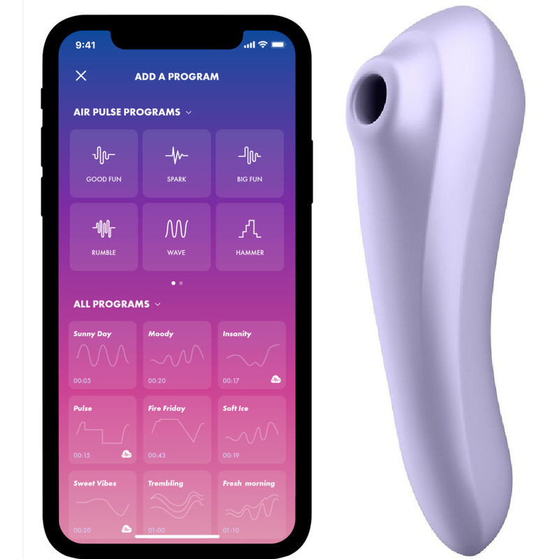 SATISFYER - VIBRATORE DUAL PLEASURE AIR PULSE MAUVE