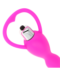 OHMAMA - STIMOLATORE ANALE CON VIBRAZIONE FUCSIA