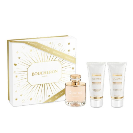 Cofanetto Profumo Donna Boucheron QUATRE POUR FEMME EDP 3 Pezzi