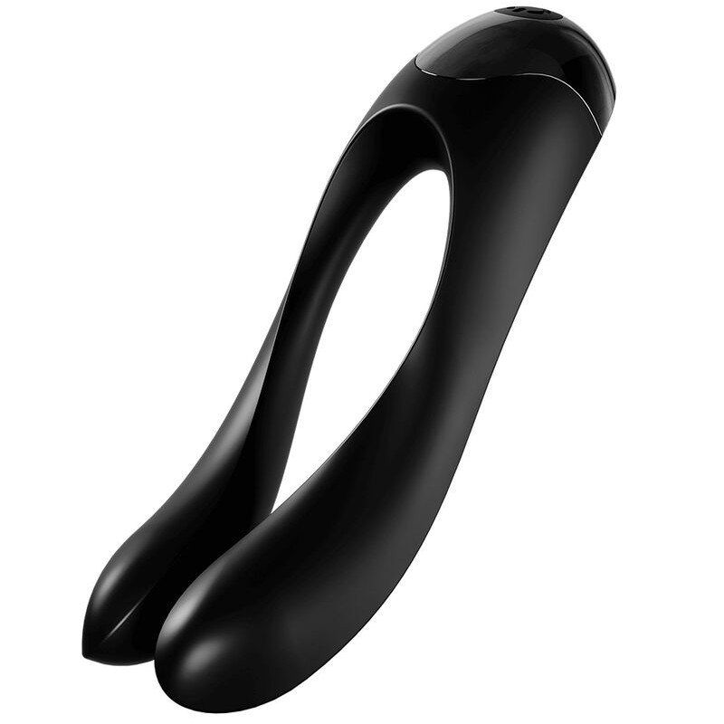 SATISFYER - VIBRATORE DA DITO CANDY CANE NERO