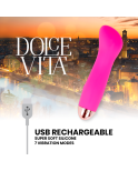 DOLCE VITA - VIBRATORE RICARICABILE ONE ROSA 7 VELOCITÀ