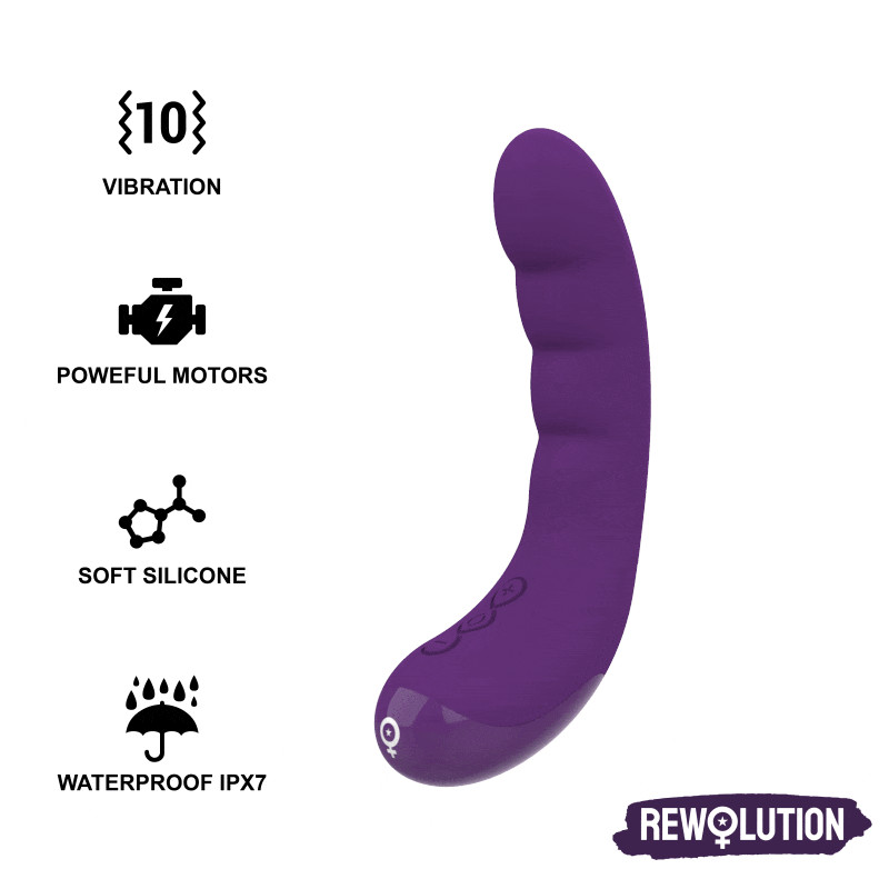 REWOLUTION - VIBRATORE FLESSIBILE RICARICABILE REWOCURVY