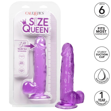 CALIFORNIA EXOTICS - DILDO REGINA TAGLIA VIOLA 15.3 CM