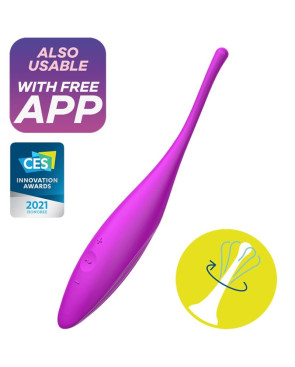 SATISFYER - VIBRATORE TWIRLING JOY CLIT TIP FUCSIA