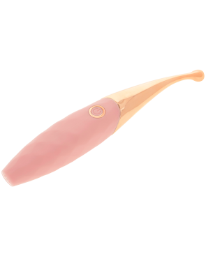 OHMAMA - STIMOLATORE CLITORIDE RICARICABILE 36 MODALITÀ ROSA-ORO ROSA