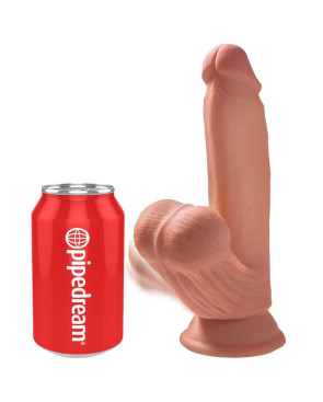 KING COCK - PLUS 3D DILDO SFERE OSCILLANTI 15.2 CM