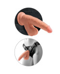 KING COCK - PLUS 3D DILDO SFERE OSCILLANTI 15.2 CM