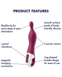 SATISFYER - VIBRATORE AMAZING 1 ASPOT BERRY