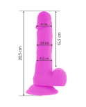 DIVERSIA - DILDO VIBRANTE FLESSIBILE VIOLA 20.5 CM -O- 4.2 CM