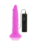 DIVERSIA - DILDO VIBRANTE FLESSIBILE VIOLA 23 CM -O- 4.3 CM