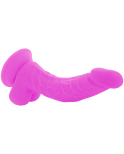 DIVERSIA - DILDO VIBRANTE FLESSIBILE VIOLA 21.5 CM -O- 4.5 CM