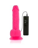 DIVERSIA - DILDO VIBRANTE FLESSIBILE ROSA 20.5 CM -O- 4.2 CM