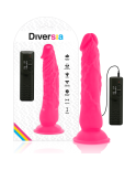 DIVERSIA - DILDO VIBRANTE FLESSIBILE ROSA 21 CM -O- 4.9 CM