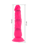 DIVERSIA - DILDO VIBRANTE FLESSIBILE ROSA 21 CM -O- 4.9 CM