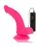 DIVERSIA - DILDO VIBRANTE FLESSIBILE ROSA 21.5 CM -O- 4.5 CM