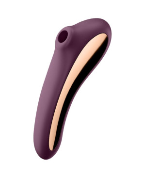 SATISFYER - VIBRATORE DUAL KISS AIR PULSE ROSSO VINO