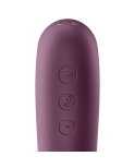 SATISFYER - VIBRATORE DUAL KISS AIR PULSE ROSSO VINO