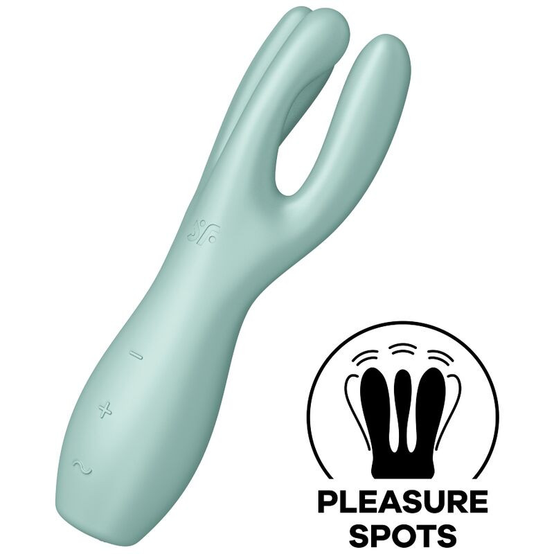 SATISFYER - VIBRATORE THREESOME 3 MENTA