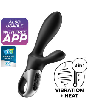 SATISFYER - HEAT CLIMAX+ APP VIBRATORE ANALE NERO