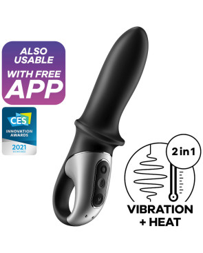 SATISFYER - APP VIBRATORE ANALE HOT PASSION NERO